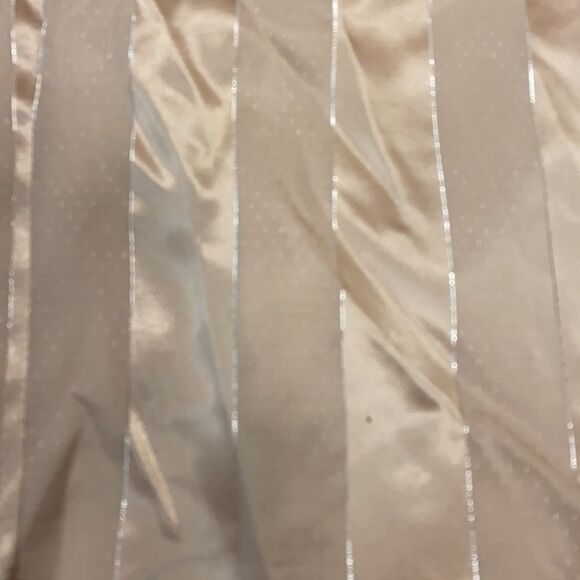 JC Penny Vintage Champagne Peplum Dress sz. M - Picture 8 of 9